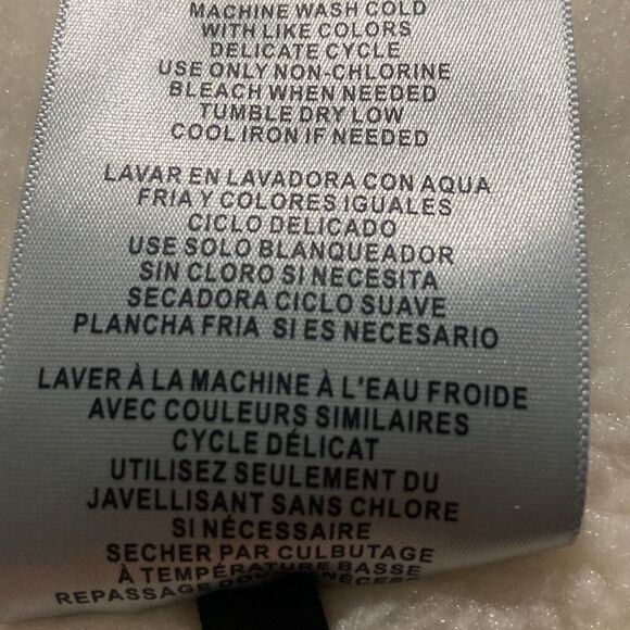 Levis Nylon Puffer Jacket Sherpa Black Zipper Up Women Size XL - Picture 13 of 13